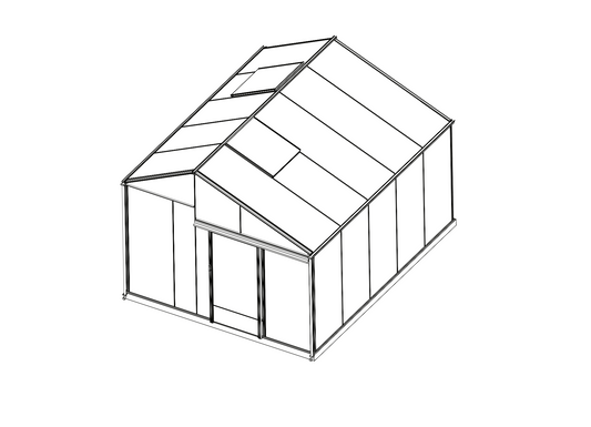 Moderna Gardenvilla ARTIFEX dārza telpa un oranžērija ar plašu iekšējo tilpumu un izturīgu alumīnija rāmi.